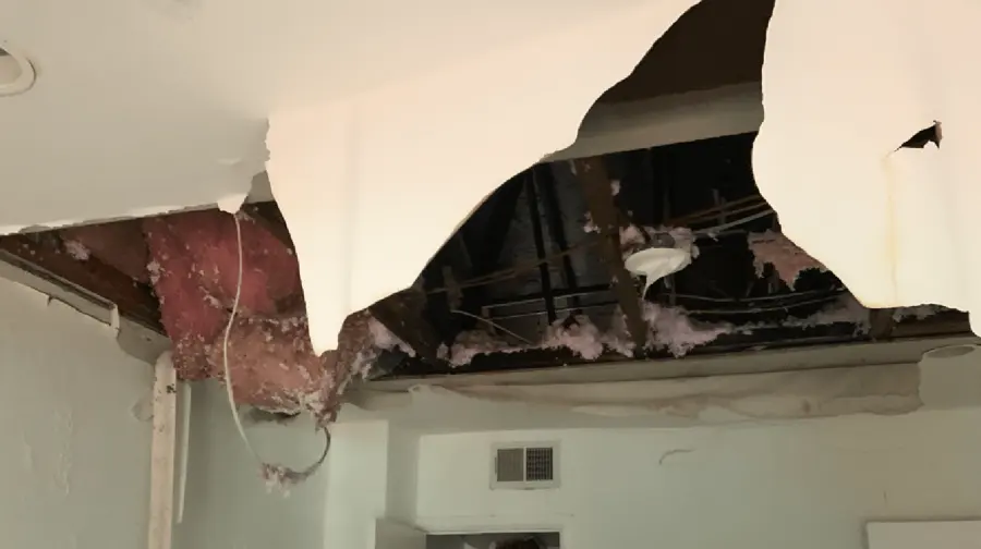 Ceiling Leak Water Damage in Encino, CA